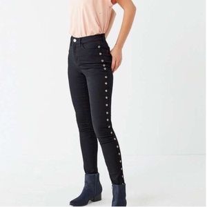 BDG Twig High Rise Cropped with Grommets